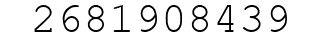Number 2681908439.