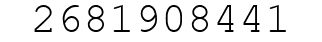 Number 2681908441.