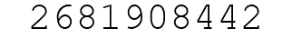 Number 2681908442.