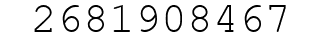 Number 2681908467.