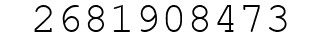 Number 2681908473.