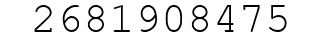 Number 2681908475.