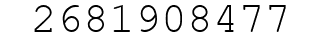 Number 2681908477.