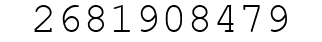 Number 2681908479.