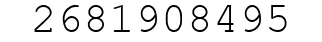 Number 2681908495.