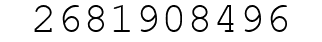 Number 2681908496.