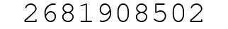 Number 2681908502.