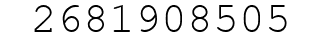 Number 2681908505.