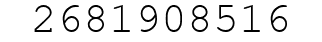 Number 2681908516.
