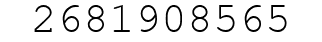 Number 2681908565.