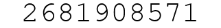 Number 2681908571.