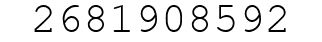 Number 2681908592.