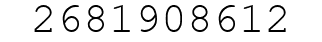 Number 2681908612.