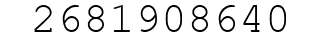 Number 2681908640.
