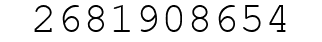 Number 2681908654.