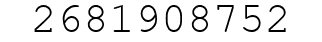 Number 2681908752.