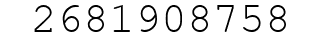 Number 2681908758.