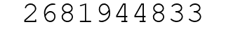 Number 2681944833.