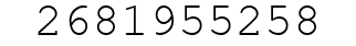Number 2681955258.