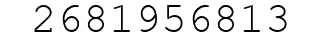 Number 2681956813.