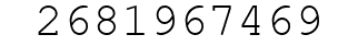 Number 2681967469.