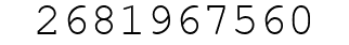 Number 2681967560.