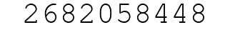 Number 2682058448.