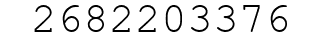 Number 2682203376.