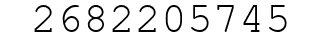 Number 2682205745.