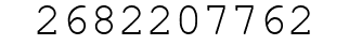 Number 2682207762.