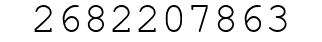 Number 2682207863.
