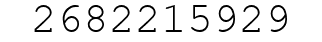Number 2682215929.