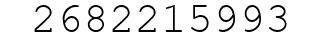 Number 2682215993.