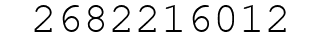 Number 2682216012.