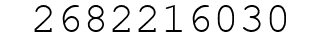 Number 2682216030.