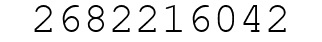 Number 2682216042.