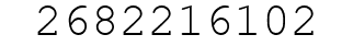 Number 2682216102.