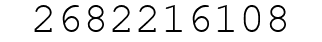 Number 2682216108.