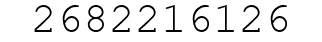 Number 2682216126.