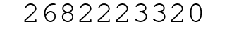 Number 2682223320.