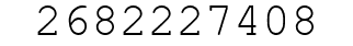 Number 2682227408.