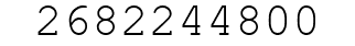 Number 2682244800.