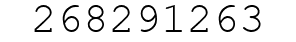Number 268291263.