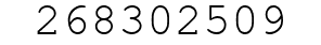 Number 268302509.