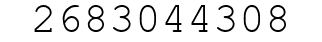 Number 2683044308.