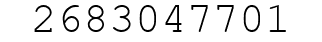 Number 2683047701.
