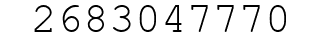 Number 2683047770.