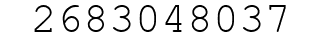 Number 2683048037.