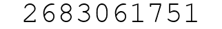 Number 2683061751.
