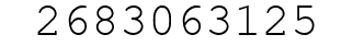 Number 2683063125.